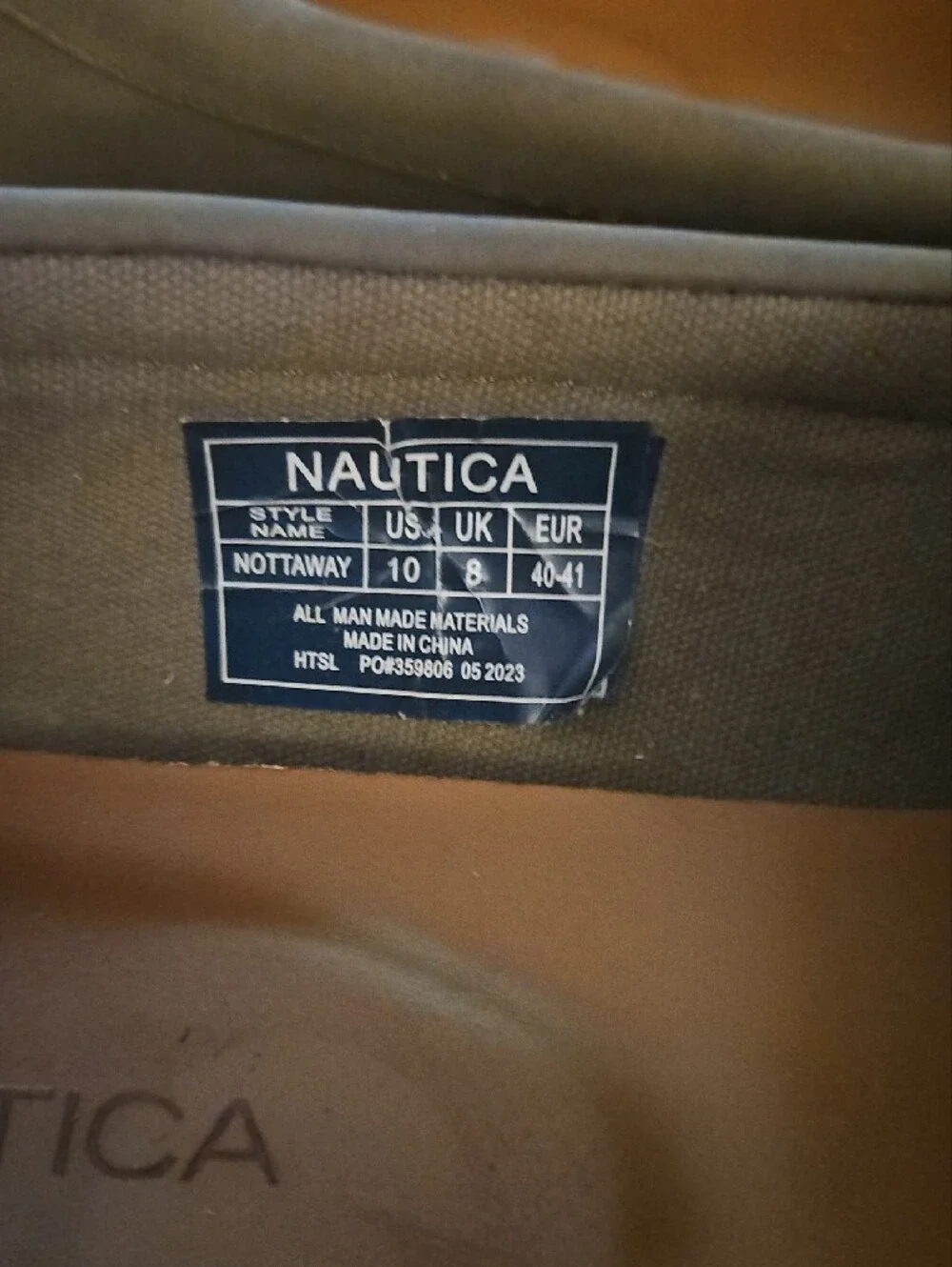 Nautica Women’s Gray Suede Slip-On Loafers with Gold Logo Accent